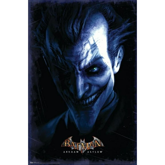 DC Comics Video Game - Arkham Asylum - Joker Wall Poster, 22.375" x 34"
