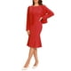 thumbnail image 1 of INSPIRAR CHIC Conjunto de Vestido de 2 Piezas para Mujeres: Vestido Sin Mangas de Negocios y Blazer Corto S Rojo, 1 of 6