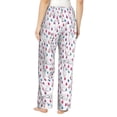 thumbnail image 3 of Naloa Rabbit Eating Print Women’s Ultra-Soft Comfy Pajama Lounge Pants with Pockets & Drawstring, 3 of 8