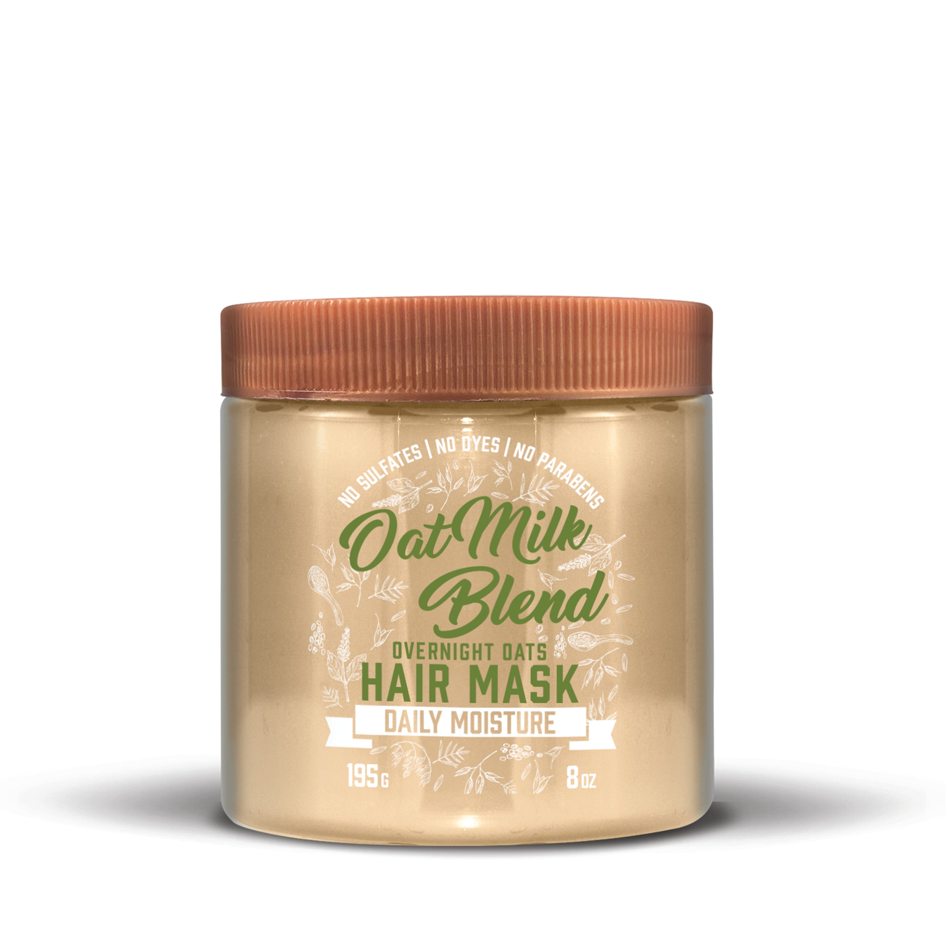 Aveeno FarmFresh Oat Milk Overnight Hair Mask with Oat Extract & Almond Milk, Hydrating