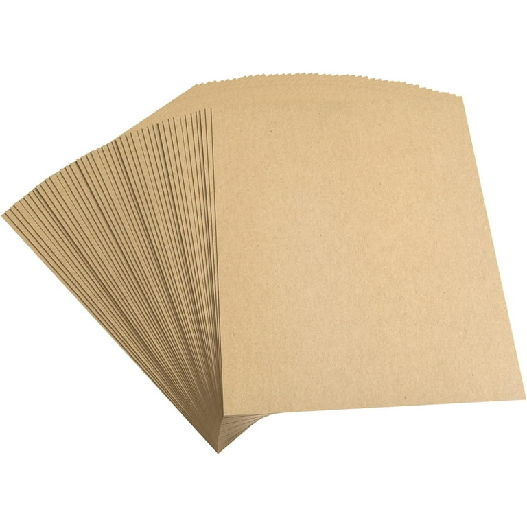 Buy Chipboard Sheets 8.5 x 11 Inches - 22pt 100pcs Brown Kraft