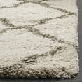 thumbnail image 5 of SAFAVIEH Hudson Aline Geometric Shag Runner Rug, Ivory/Grey, 2'3" x 8', 5 of 6