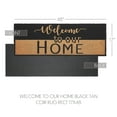 thumbnail image 2 of VHC Brands Welcome To Our Home Black Tan Coir Rug Rect 17x48, 2 of 5