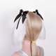 thumbnail image 4 of 1 par de pasador de orejas de conejo bonito para niñas, pasador de orejas de campana con lazo, accesorios para el cabello para disfraces de Halloween Adepaton BST2001793-1, 4 of 5