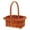 Brown, variant on WEUVEB Small Woven Basket with Handle for Picnic, Flower Arrangements, Craft Storage, Home Decor and Basket