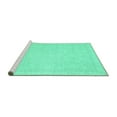 thumbnail image 2 of Ahgly Company Machine Washable Indoor Rectangle Oriental Turquoise Blue Traditional Area Rugs, 2' x 4', 2 of 4