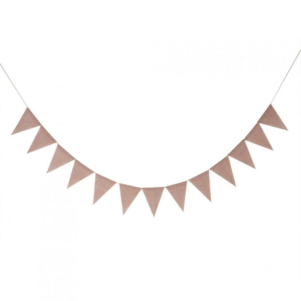Banderines de lino, banderines de lino con banderines de lino para decoración de bodas, probados profesionalmente