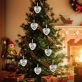 thumbnail image 6 of Zawou Pink Disco Heart Christmas Balls - 6PCS 6CM Hanging Ornaments for Tree, Party, Bar, or Photography Stage Decorations, 6 of 6