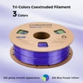thumbnail image 4 of Comgrow Silk PLA 3D Printer Filament, Rainbow Colors, 1.75mm, Accuracy +/- 0.02 mm, 1KG, 4 of 7