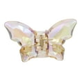 thumbnail image 6 of Scunci Plastic Butterfly Claw Clip, Clear Amber, 1 Count, 6 of 9