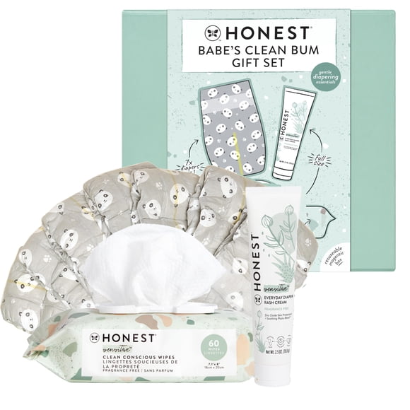 Set de regalo The Honest Company Babe's Clean Bum Diapering