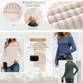 thumbnail image 2 of SUNBS Womens Lace Long Sleeve Shirt Fall Top Fashion Dreesy Casual Tunic Sweaters Mesh Clothes Trendy Work Cute Outfits, 2 of 8