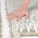 thumbnail image 3 of Alfombra de baño de chenilla a rayas REGALWOVEN con bordes, tapete de baño antideslizante, lavable a máquina en color caqui 20" x 32", 3 of 6