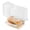 Clear / Rectangle - Pinwheel, variant on Tamper Tek Triangle Clear Plastic Sandwich Container - with Lid, Tamper-Evident - 7 1/4" x 4" x 3 1/2" - 100 count box