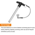 thumbnail image 3 of Unique Bargains T Handle Lock Pins, 25/64' Pin Dia. 3-15/16' Usage Length Stainless Steel Push-Button Quick Release Pin, 3 of 5