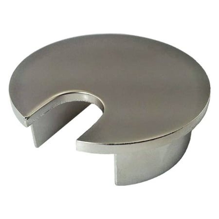 

Metal Round Office Computer Desk Grommets - 5 Pack - Color: Matte Nickel - Size: 1.5
