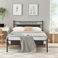 thumbnail image 3 of VECELO 3-Piece Bedroom Set with Full Platform Bed Frame and Nightstands, Black, 3 of 7