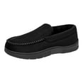 thumbnail image 2 of Men's Slip On Suede Flat Casual Shoes Winter Warm Fleece Lined Loafers Round Toe Platform Non Slip Walking Shoes Gray Size 9-9.5, 2 of 4