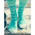 thumbnail image 6 of Women's Skip The Straw Save The Turtles Socks Environmental Awareness Footwear, 6 of 8