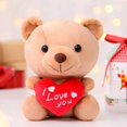 thumbnail image 4 of I Love You Stuffed Teddy Bear with Heart Plush Toy Gift 6 Inches with Box, 4 of 4