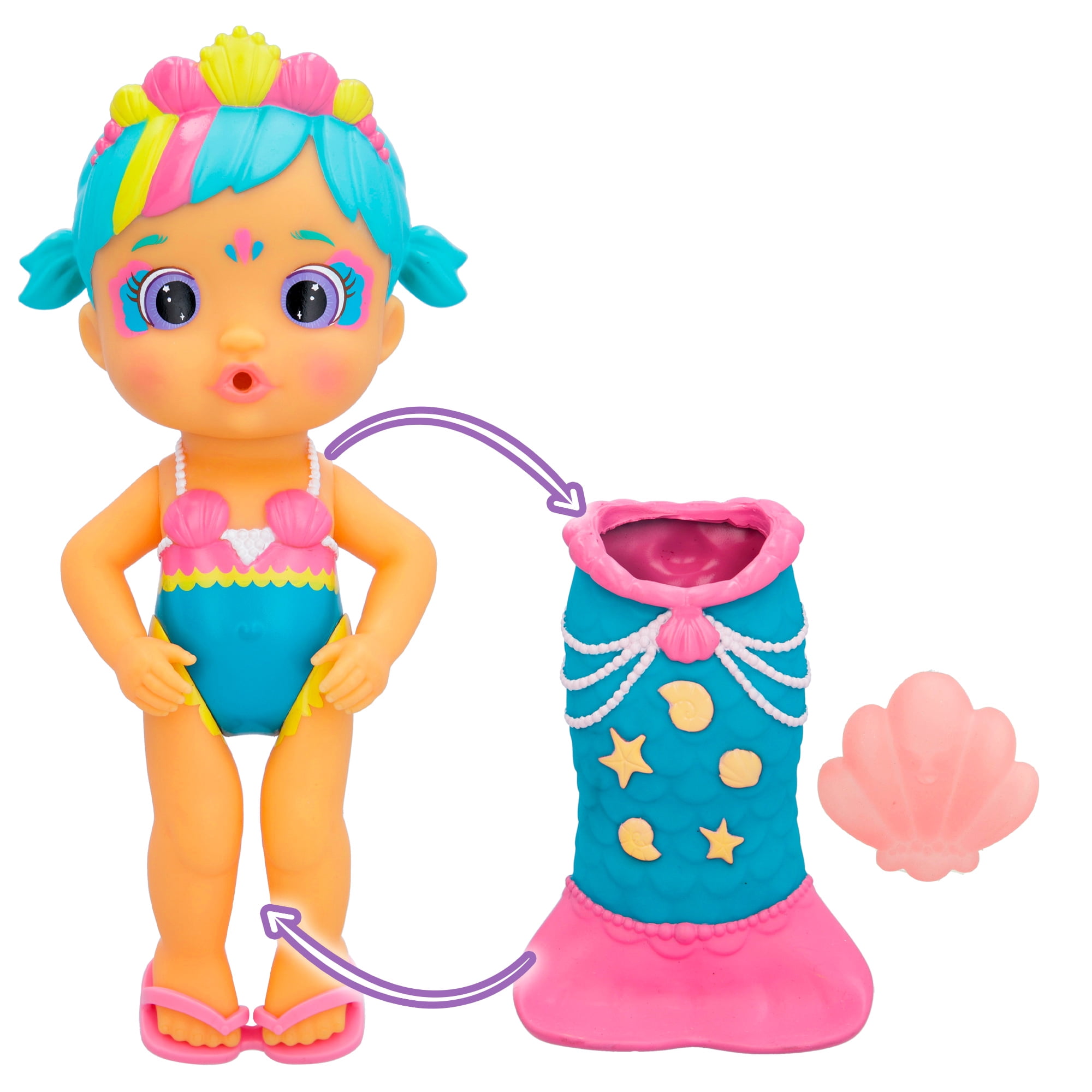 Bloopies Mermaids Magic Tail Lovely Doll for Girls Ages 18+ Months