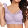 thumbnail image 4 of Bras for Women Full Coverage Large Strapless Lace Tank Top Underwear Thin Side Fold Side Breast Gather Adjustable Push Up Comfortable Bra, 4 of 4