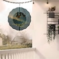 thumbnail image 6 of Metal Hanging Wind Spinners with Concentric Pattern Design - Surreal Spherical Figures for Enchanting Yard & Garden Decor, 6 of 6