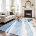 thumbnail image 3 of Area Rug 60×96in, Marine Theme Sea Turtle Starfish Floor Carpet Living Room Rug, Ocean Beach Watercolor Art Non-Slip Welcome Mat Indoor Rugs for Bedroom Dining Room, 3 of 9