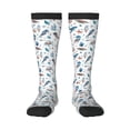 thumbnail image 2 of Picia Women Crew Soft Moisture-wicking Socks Undersea Animals Pattern Design Cotton Socks, One Size fit All, 2 of 9