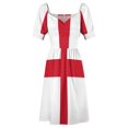thumbnail image 4 of Flag of England (St. George's Cross) Short Sleeved Dress Woman fashion Dress, 4 of 5