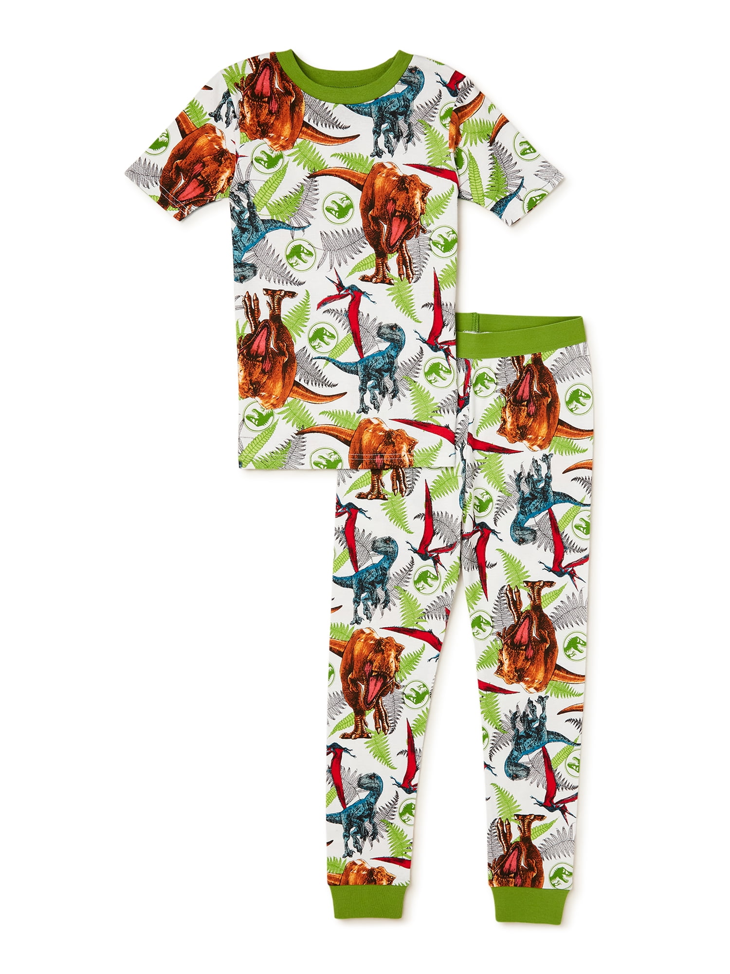 Size 3T to 8 SpongeBob SquarePants Boy's Pajama Set,2 Piece PJ Set with Short Sleeve Top with Short Leg Bottoms,100% Cotton