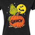 thumbnail image 3 of The Grinch - Grinch And Pumpkin - Juniors Fitted Graphic T-Shirt, 3 of 5