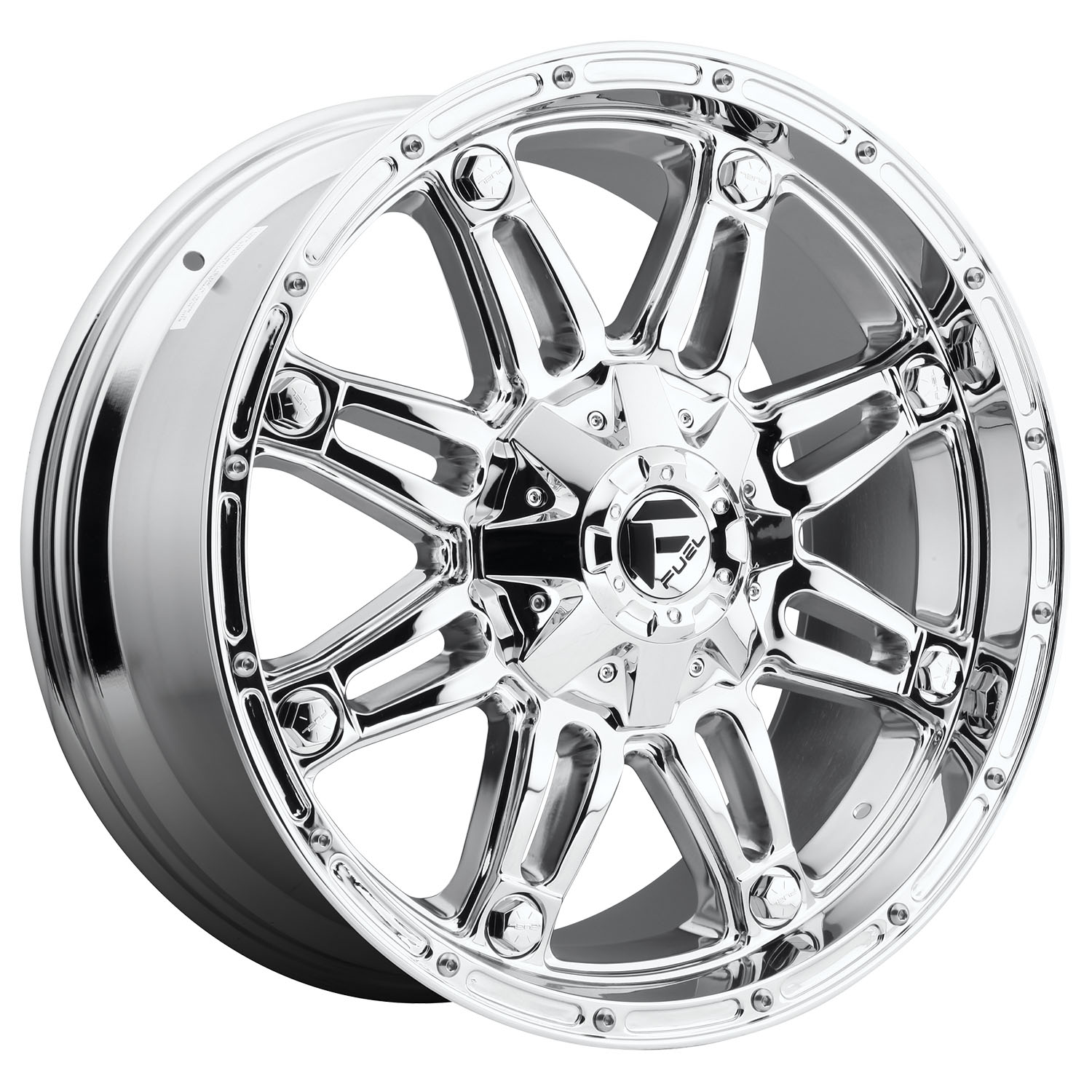 Fuel hostage 20x10 6x135/6x139.7 24et 106.10mm chrome plated wheel