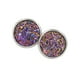 thumbnail image 2 of Pendientes Gotas Qarigey de acero inoxidable Galvanoplastia fina Superficie lisa Ligero Negro Púrpura, 2 of 6