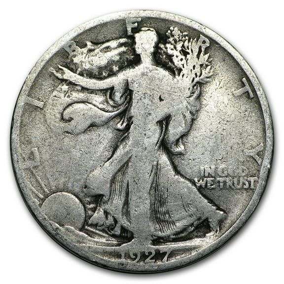 1927-S Walking Liberty Half Dollar Good/VG