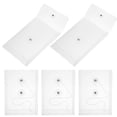 thumbnail image 2 of FRCOLOR file pocket 5pcs Transparent File Bags Scrapbooking Storage Bags Invoice Bags File Organizers(A6),6.1"X4.53"X0.08", 2 of 5