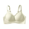 thumbnail image 2 of Underwire Bras for Women, Xunlbb Women Fashion Solid Underwear Soft Support Comfortable Breathable Fixed Cup Bra(Beige,XXXL), 2 of 9