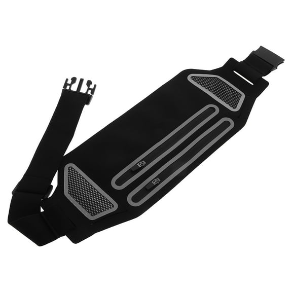 Raindrops Lightweight Waterproof Fanny Pack with Dual Zippers Ultra Thin Waist Bag for Running Gym and Outdoor Sports Ideal for Men and Women Hidden Money Pouch