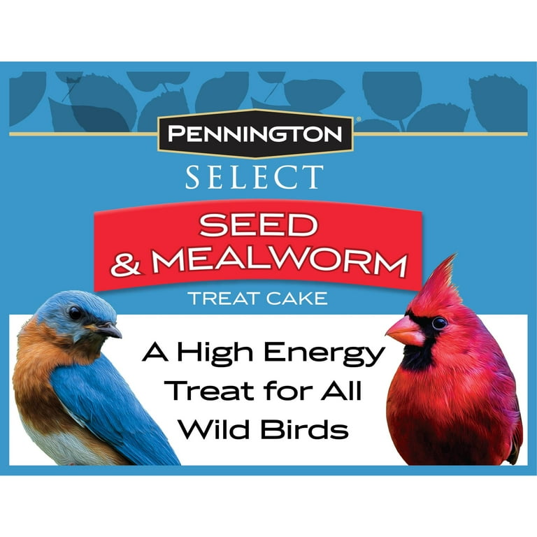 Pennington Select Seed & Mealworm Treat Cake, Wild Bird Feed and Seed, 1.4 lb. Pennington Select Seed & Mealworm Treat Cake, Wild Bird Feed and Seed, 1.4 lb.