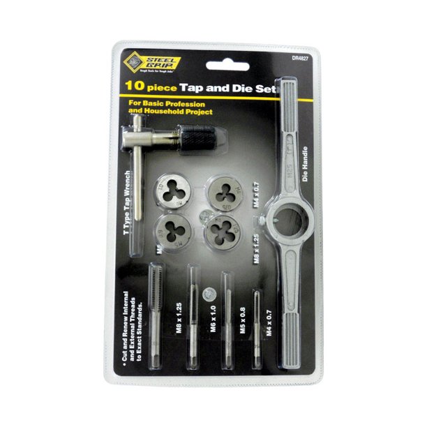 TAP & DIE SET (MM) 10PC