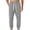 Gray, variant on NEBWOAK Elastic Waist Drawstring Mens Sweatpants, Army Green Cotton Blend Relaxed Fit Tapered Joggers with Deep Pockets,Size 3XL