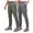 Army Green+Grey, variant on 2-Pack Men's Cargo Pants, Tapered Hiking Joggers, 4-Way Stretch Water Resistant Quick Dry Breathable Lightweight