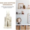 thumbnail image 4 of Estatuilla de Resina de Chacal Egipcio Anubis LANNMXG 14,5 cm Blanco, 4 of 5