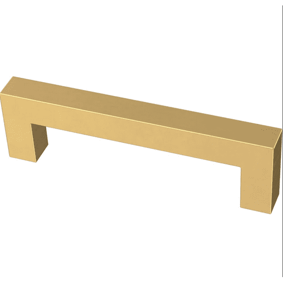 Liberty P41874W-117 3 3/4" Brushed Brass Square Cabinet Drawer Pull