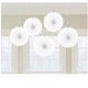 thumbnail image 1 of Decoración de ventilador colgante de papel blanco x 5 - Decoraciones de San Valentín / Navidad Valentine's Day 29055-08, 1 of 1