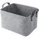 thumbnail image 1 of Bolsa de almacenamiento de fieltro, cesta de almacenamiento para la colada, cesta de fieltro con asa, organizador de armario, caja de almacenamiento para ropa, toallas y ropa de cama, 1 of 8