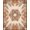Brown Beige, Pattern 5, variant on ODIKA Botanical Stripe Border Rectangular Fronds Beige Frond Cream Playful Expressive Stain Resistant Thin Throw for Entryway, Kitchen, Laundry Room