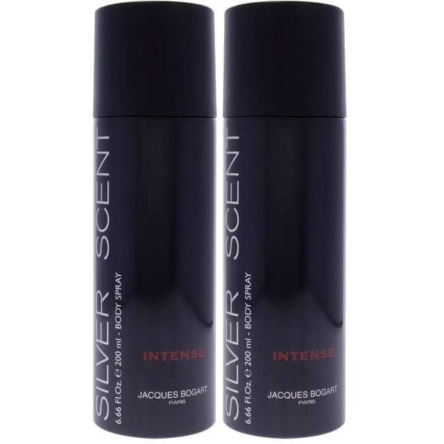 Body Spray Jacques Bogart Silver Scent Intense 200 ml x2