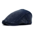 thumbnail image 5 of SikaFu New Cross -Border Hat Men's Beret. Water Washing Denim Hat Winter Plus Velvet Thick Peaked Cap, 5 of 6
