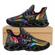 thumbnail image 1 of Zapatillas de malla transpirables para mujer, estilo hippie, para correr, ligeras, de talla grande, suaves y planas, para caminar al aire libre., 1 of 6